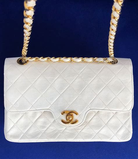 vintage chanel bags white